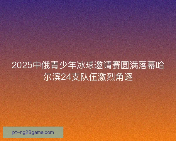 2025中俄青少年冰球邀请赛圆满落幕哈尔滨24支队伍激烈角逐