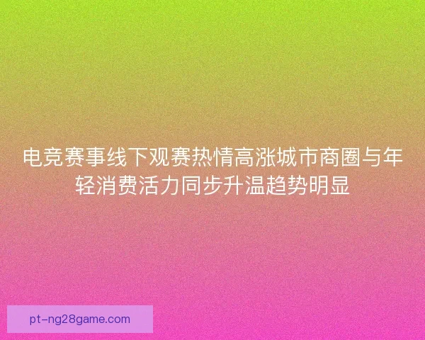 电竞赛事线下观赛热情高涨城市商圈与年轻消费活力同步升温趋势明显