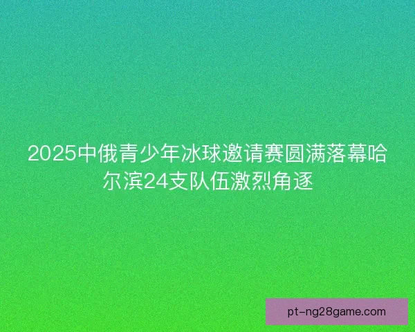 2025中俄青少年冰球邀请赛圆满落幕哈尔滨24支队伍激烈角逐