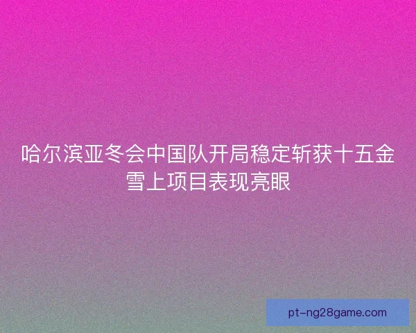 哈尔滨亚冬会中国队开局稳定斩获十五金雪上项目表现亮眼
